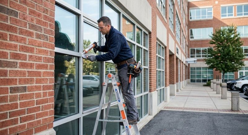 Commercial Window Caulking in Overland Park, KS